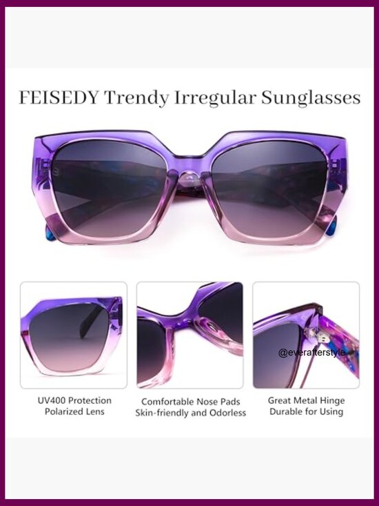 TR Frame Polarized Sunglasses, Oversized Square Retro Shades UV400 main image 4